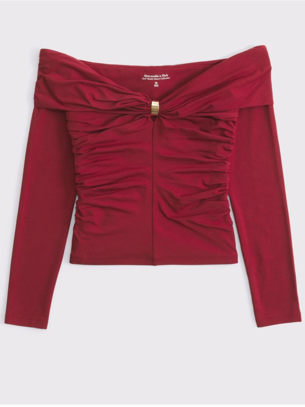 A&F Off-The-Shoulder Hardware Top Small